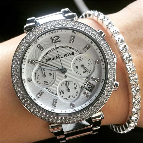 cheap silver michael kors watch|michael kors watch silver price.